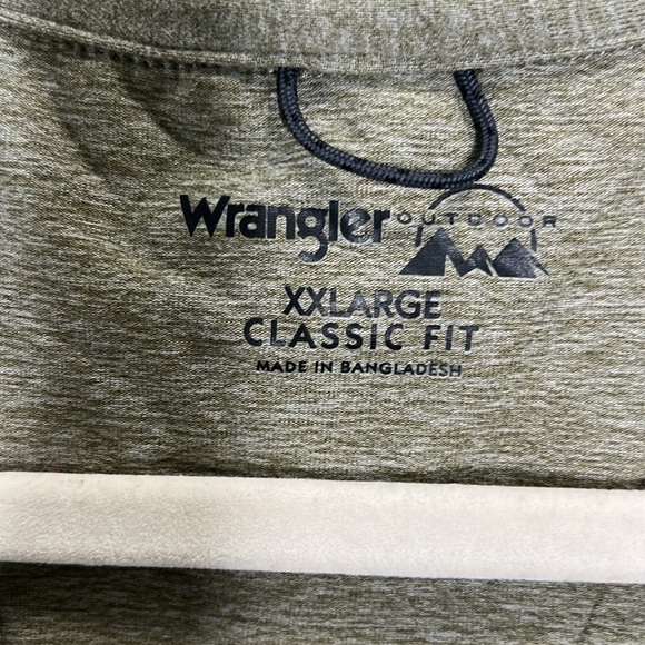 Wrangler Outdoor XXLarge Classic Fit Green Polo - Picture 3 of 8